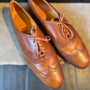 Benchmade in England Cole Haan British Tan Oxford with Broguing